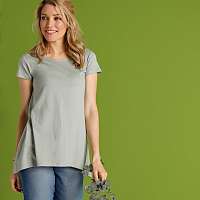 Blancheporte Tunika s cípmi, svetlá khaki, eco-friendly svetlá khaki