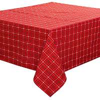 Blancheporte Vianočný obrus 90x90cm červená/biela 90x90cm