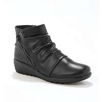 Blancheporte Vysoké topánky s plisovaním z 2 materiálov, čierne čierna