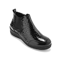 Blancheporte Vysoké topánky z lakovanej kože, čierne čierna